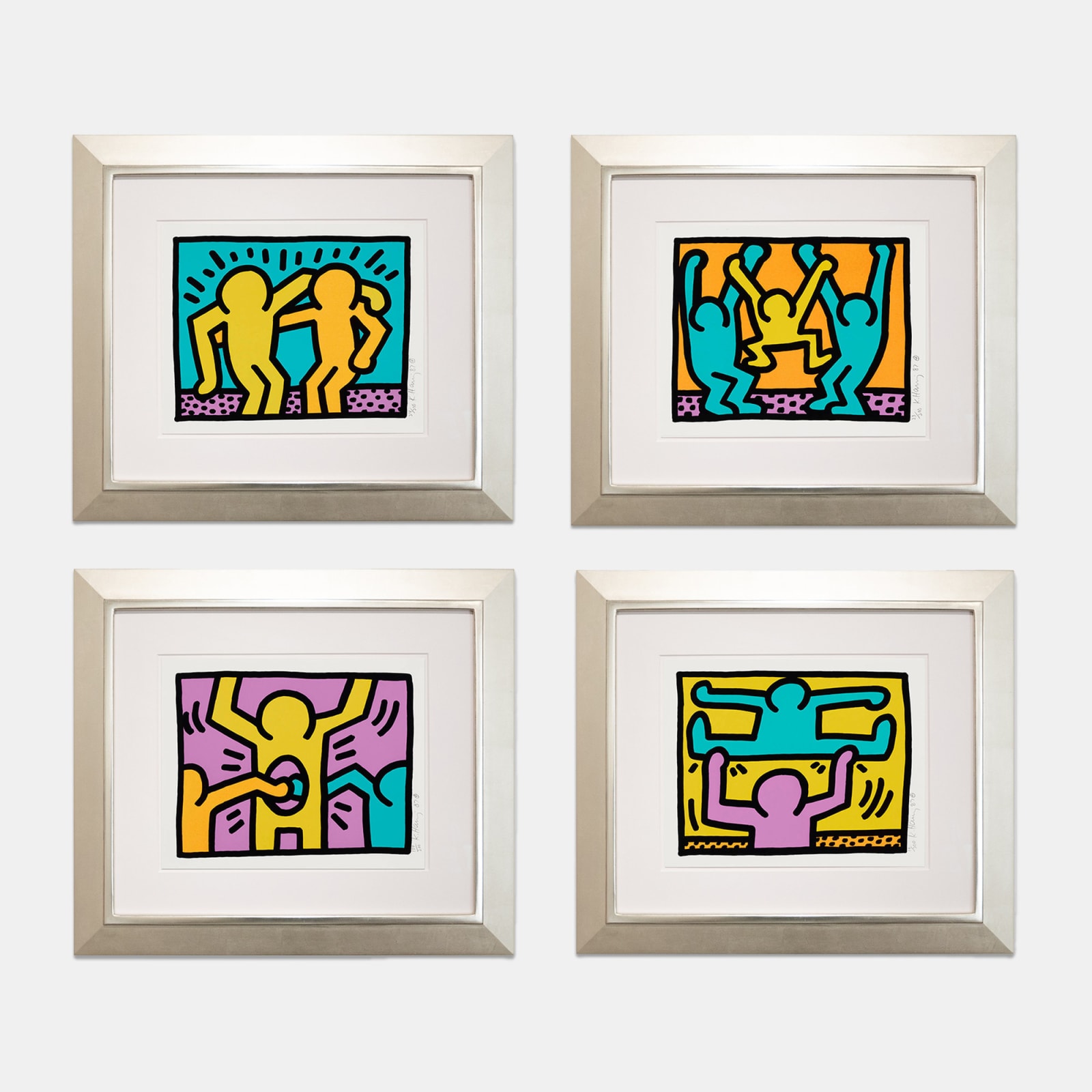 Keith Haring, Pop Shop I (Plates I - IV), 1987