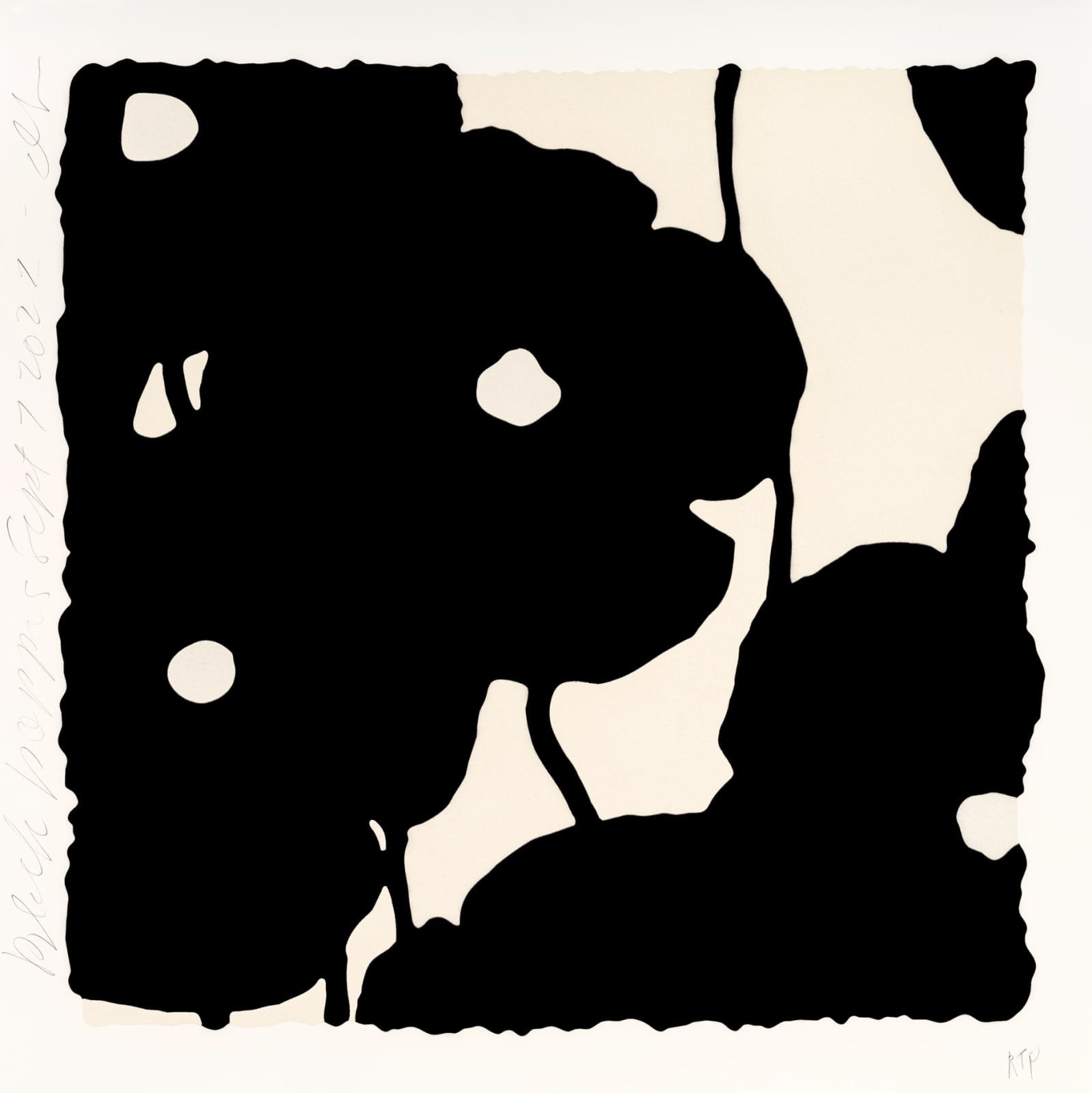 Donald Sultan, Black Poppies, Sept 7, 2022, 2022