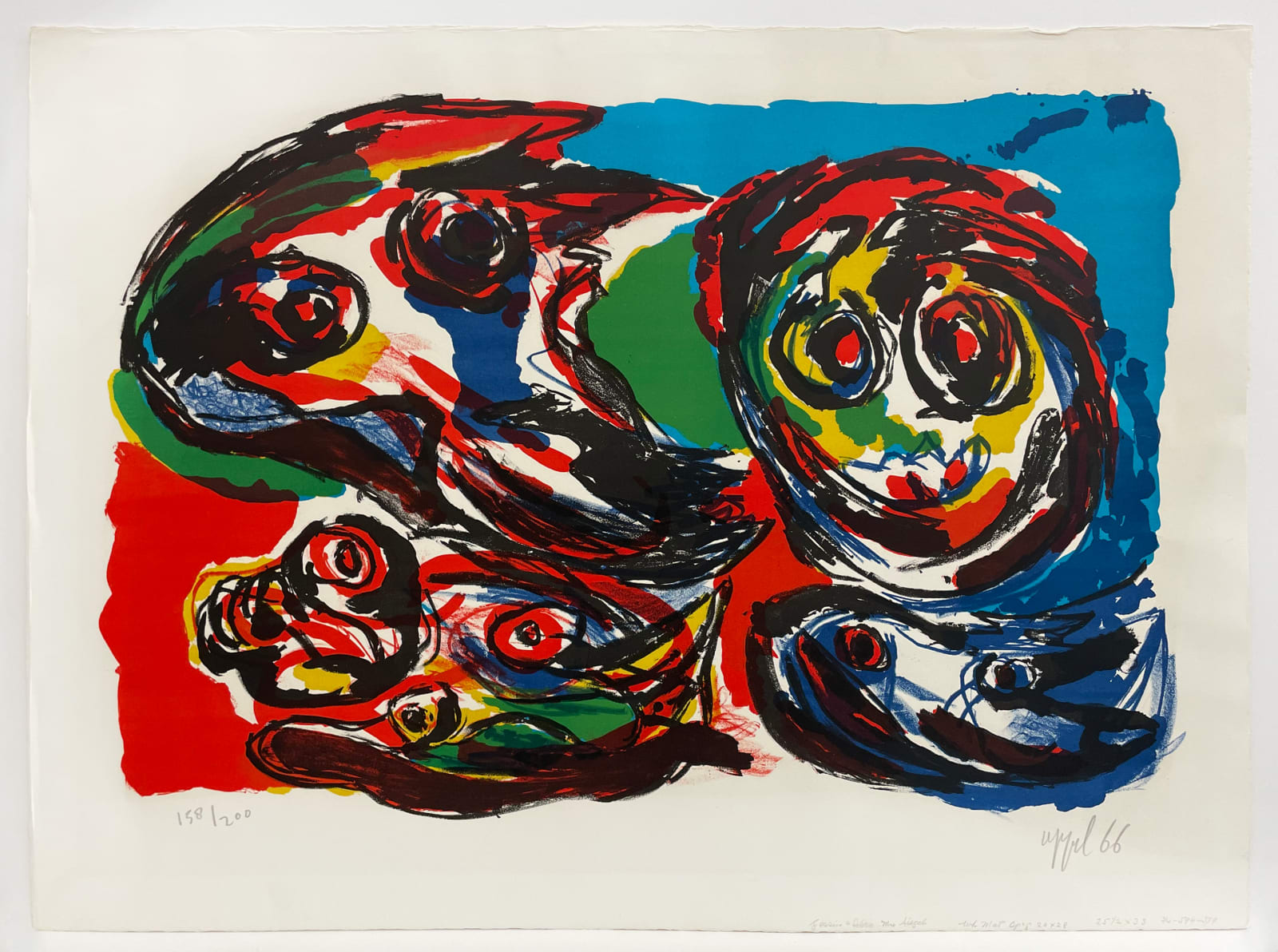 Karel Appel, Four Heads, 1966