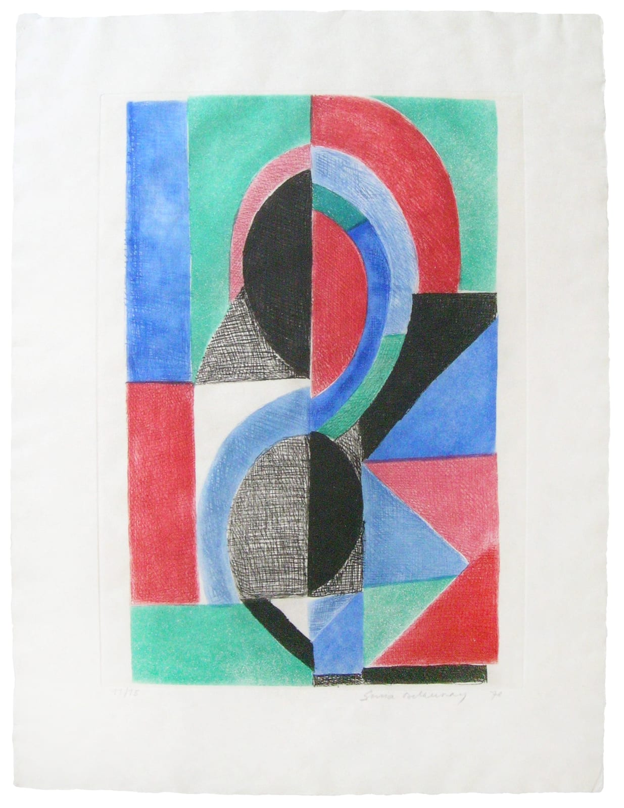Sonia Delaunay, Composition, 1970