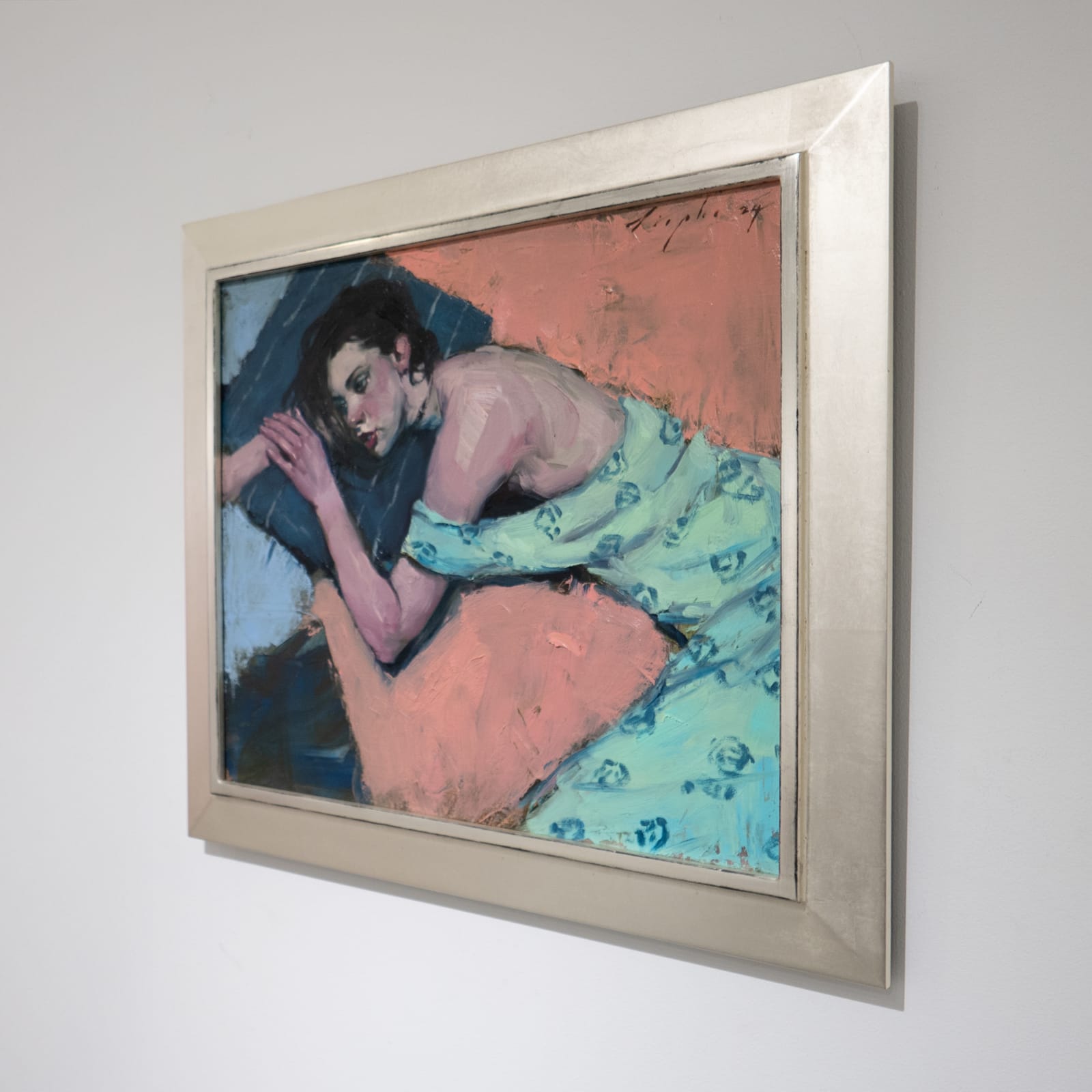 Malcolm Liepke, Laying on Pillows, 2024