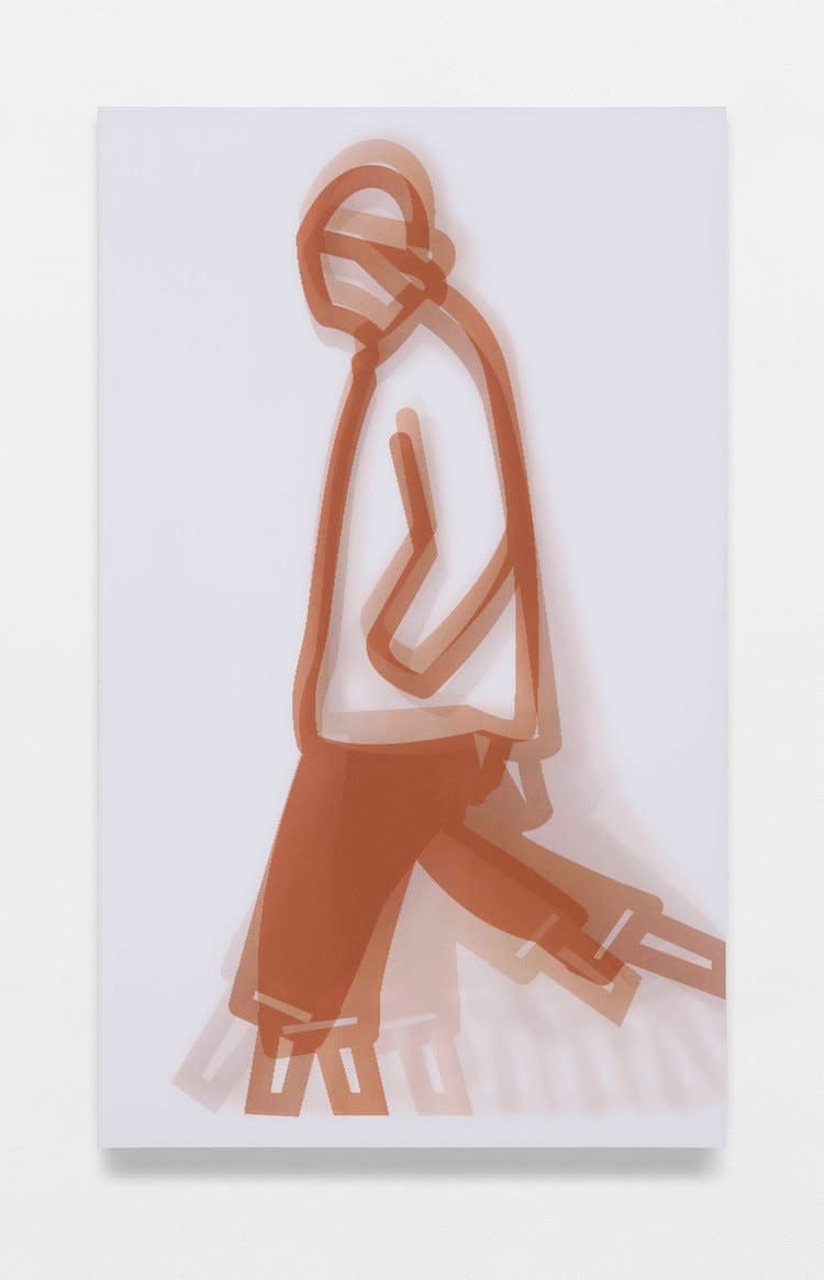 Julian Opie, Old Street Walkers (Turned Up), 2022