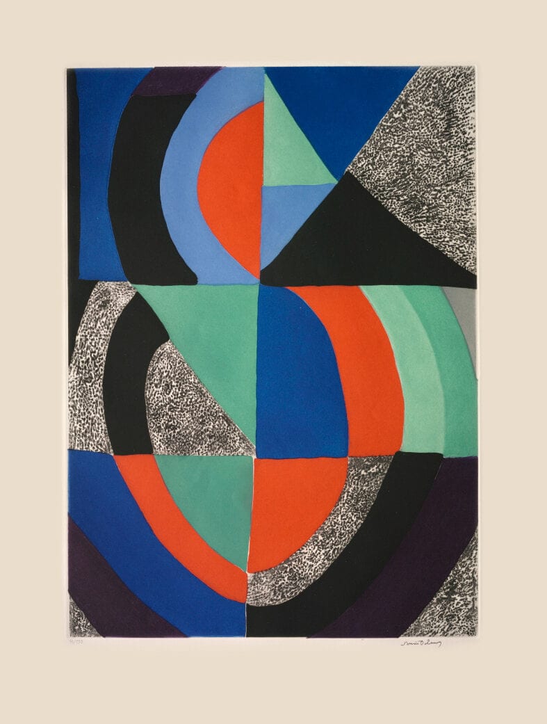 Sonia Delaunay, Composition, ca. 1970
