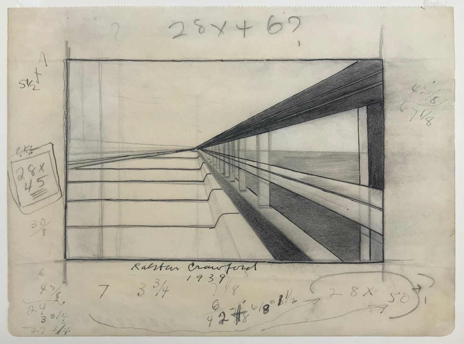 Ralston Crawford, Overseas Highway sketch, 1939