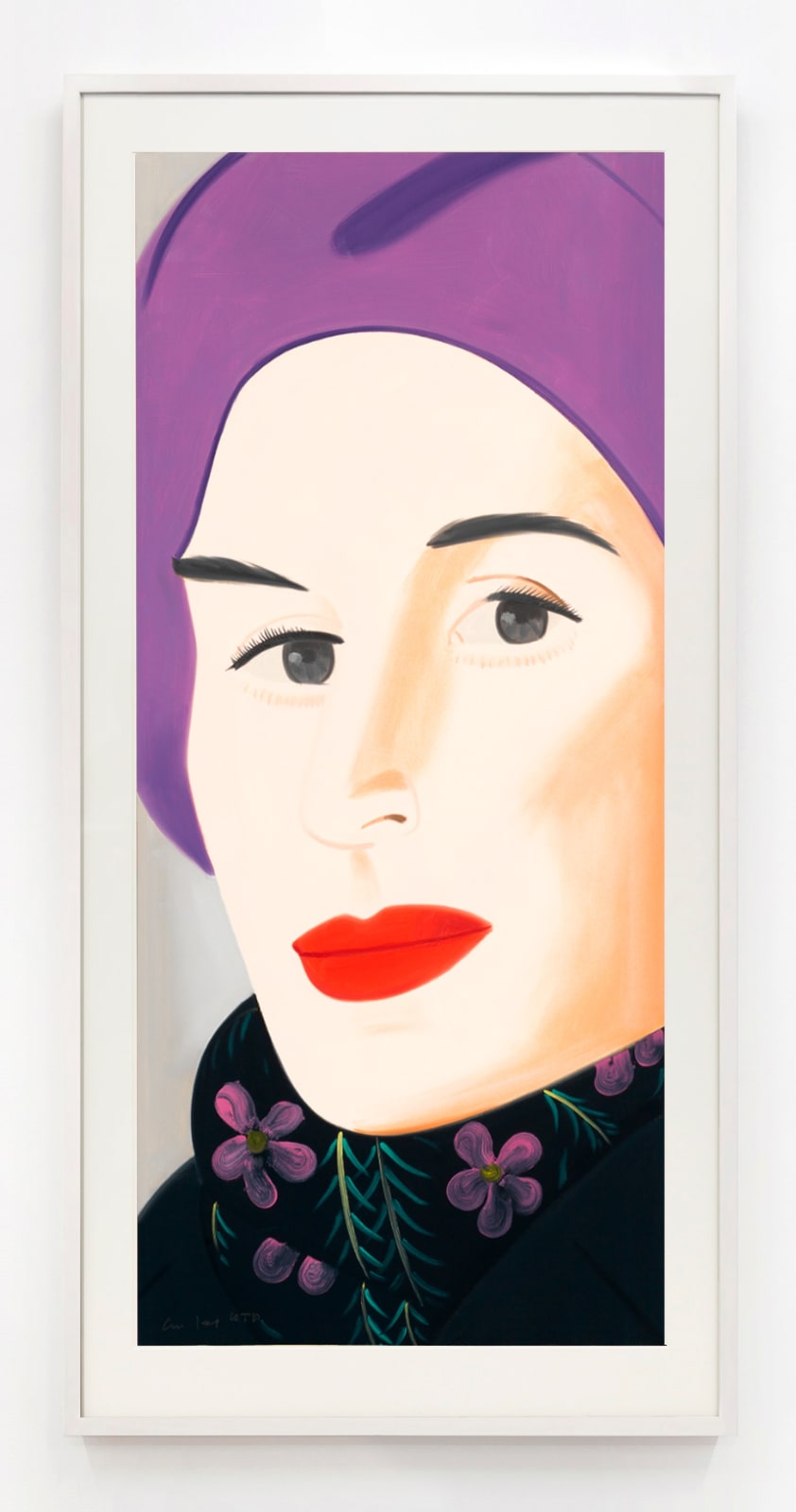 Alex Katz, Purple Hat (Ada), 2017