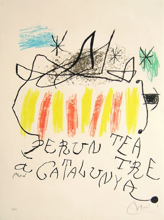 Joan Miró, Per un Teatre a Catalunya, 1973