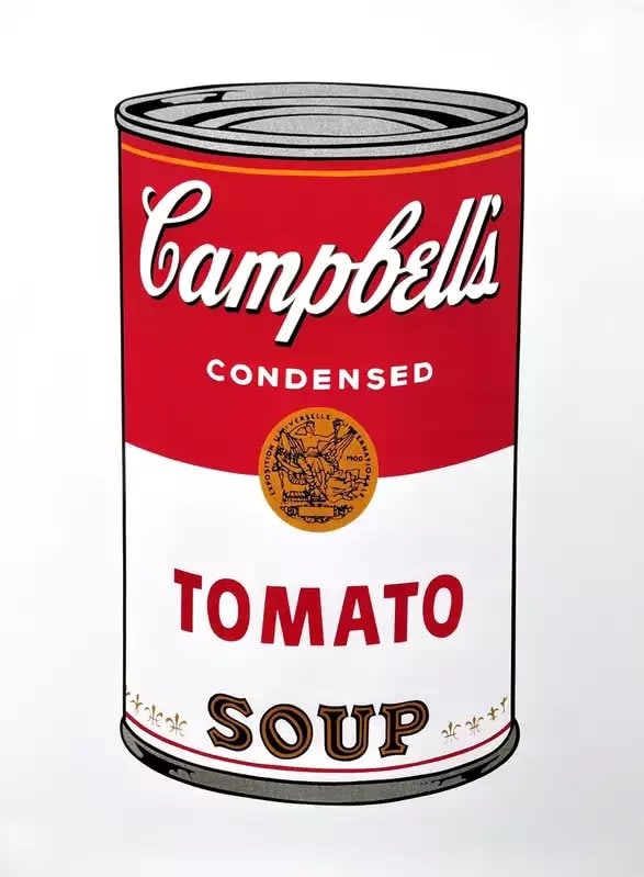 Andy Warhol, Campbell's Soup: Tomato , 1968