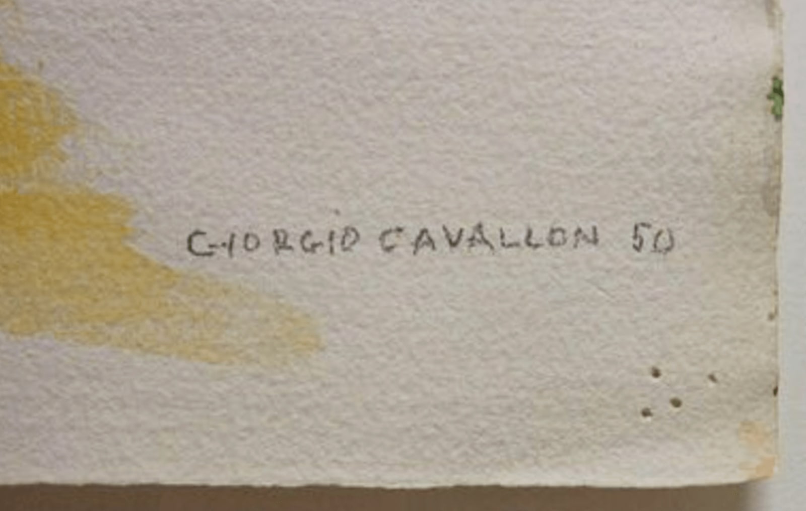 Giorgio Cavallon, Abstraction with Red, Green and Orange, 1950