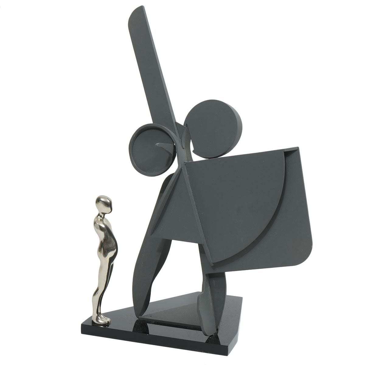 Ernest Trova, Study, Falling Man Profile Canto no.83 (maquette), 1987