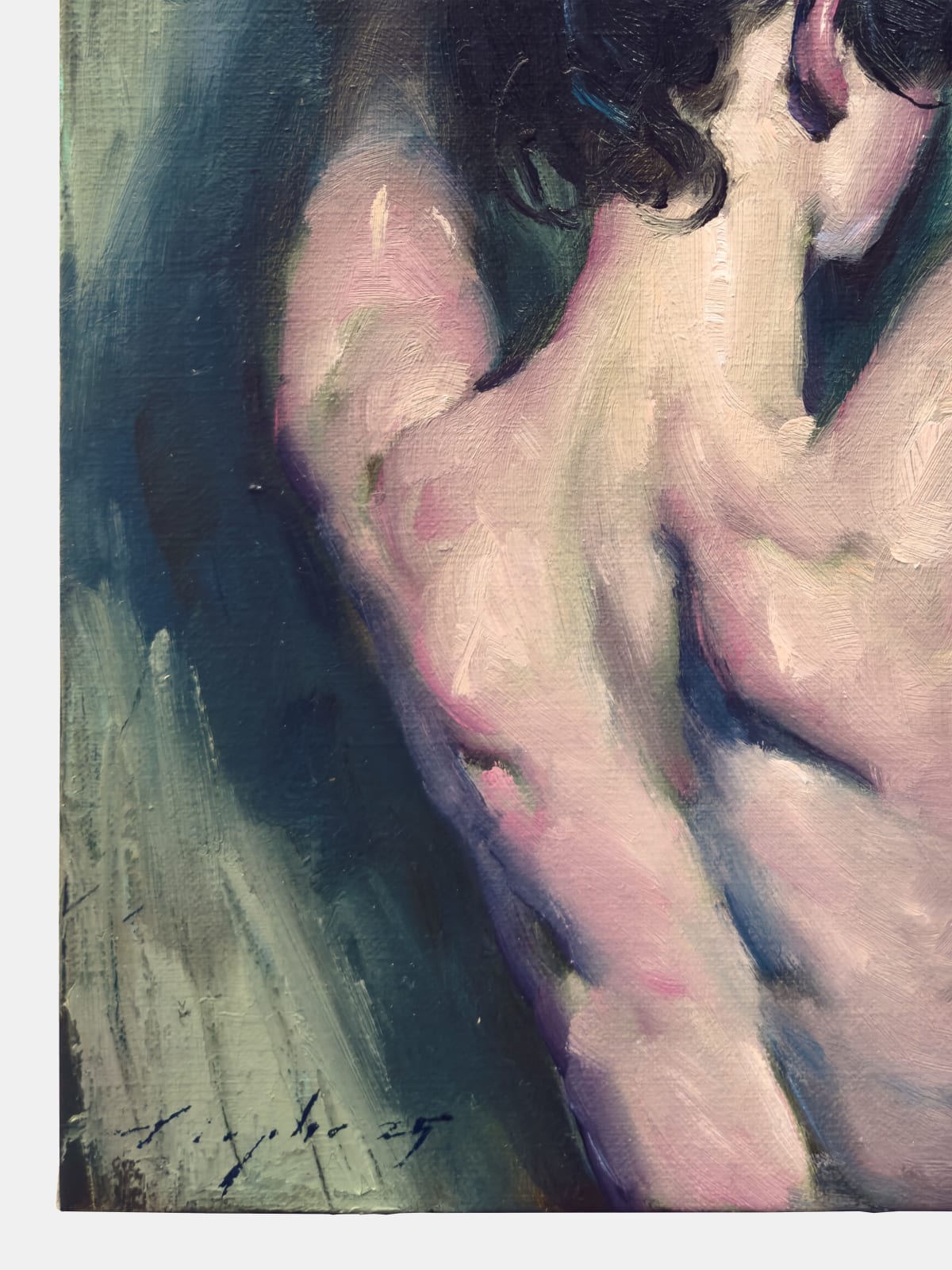 Malcolm Liepke, Pulling Off Her Shirt, 2025