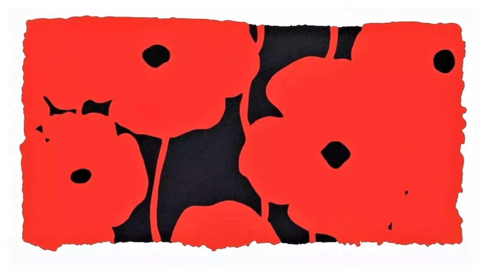 Donald Sultan, Eight Poppies, August 8, 2010, 2010