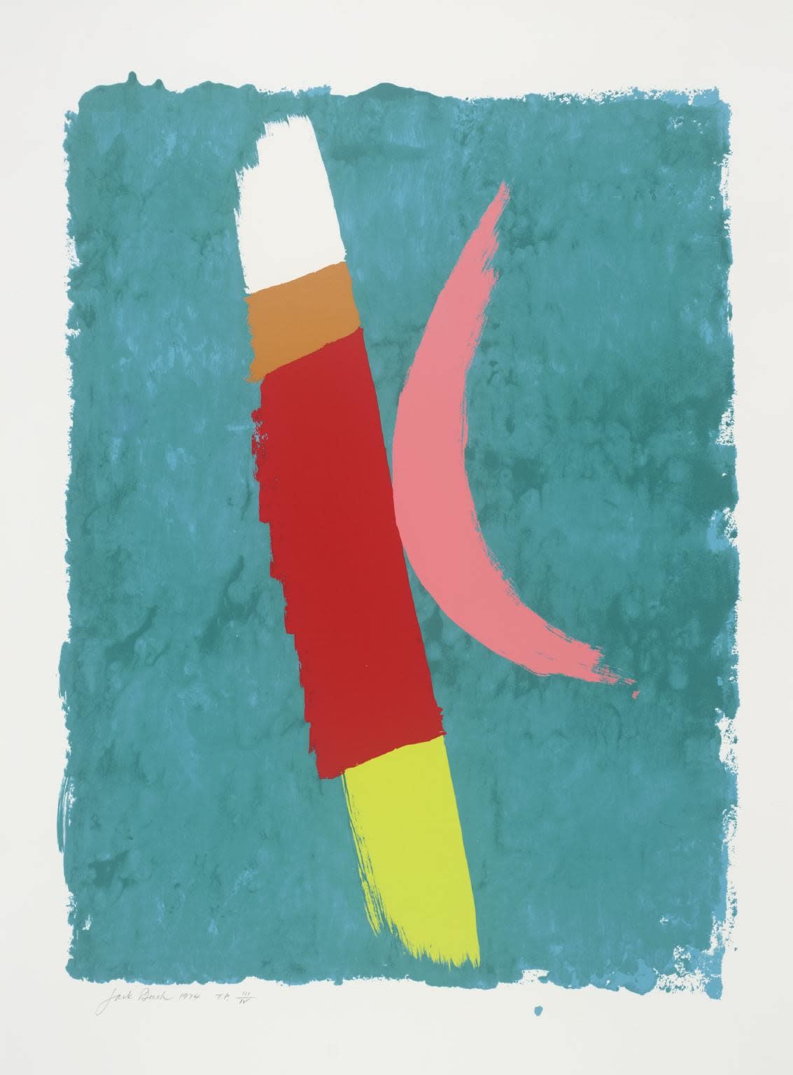 Jack Bush, Pink Moon, 1974