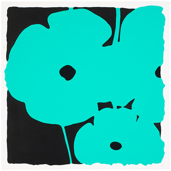 Donald Sultan, Poppies, June 7, 2011 (Aqua), 2011
