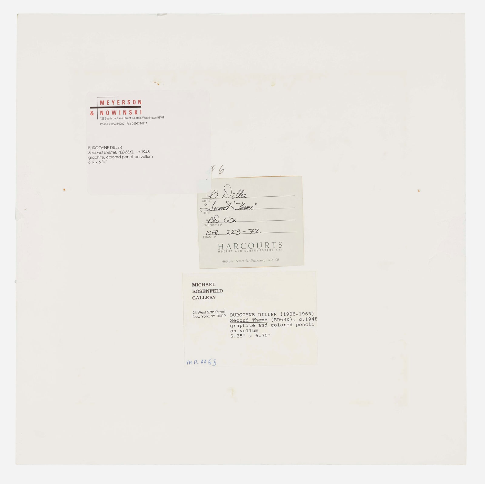 Burgoyne Diller, Second Theme (BD 63X), ca. 1948