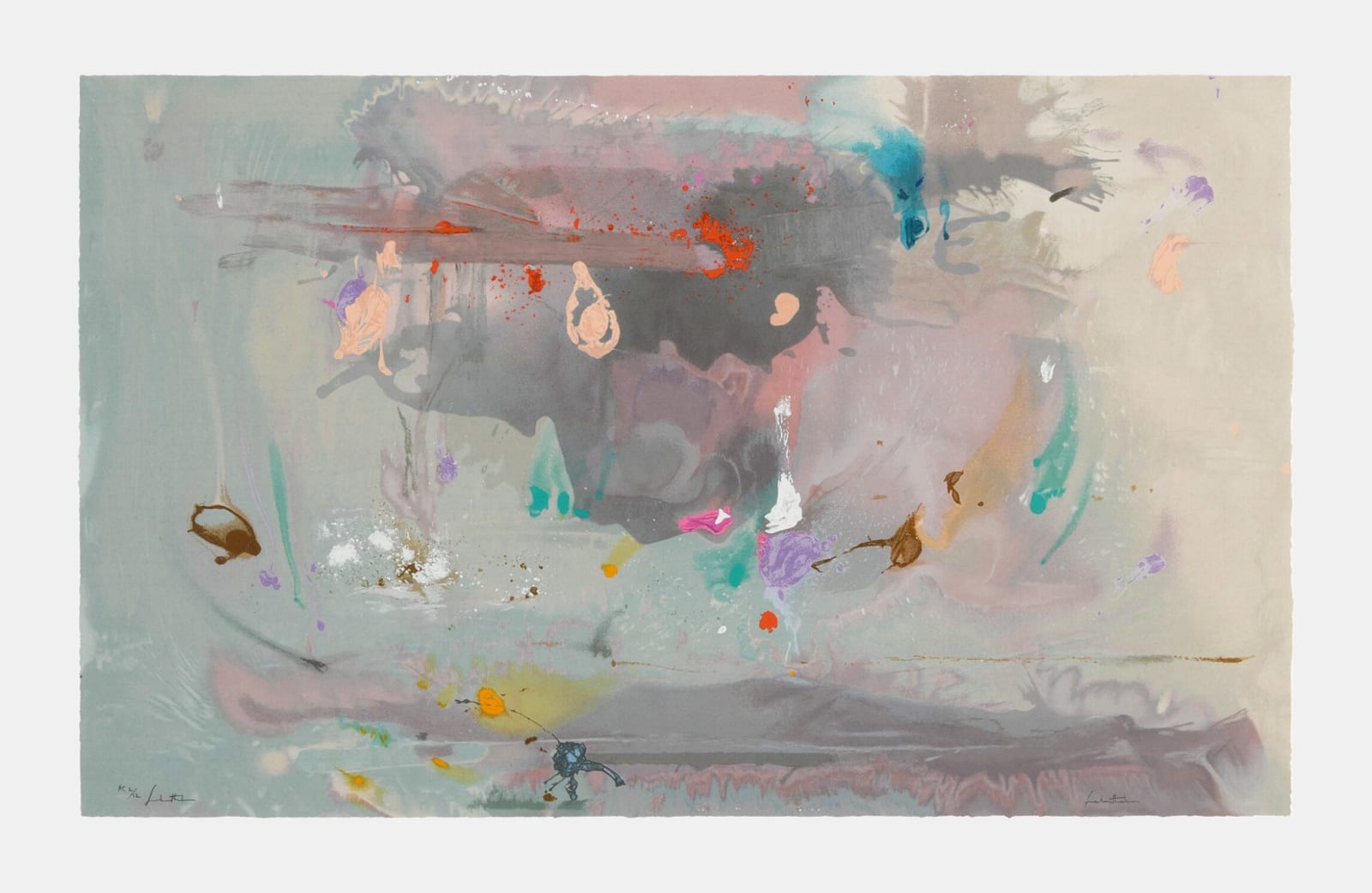 Helen Frankenthaler, Grey Fireworks, 2000