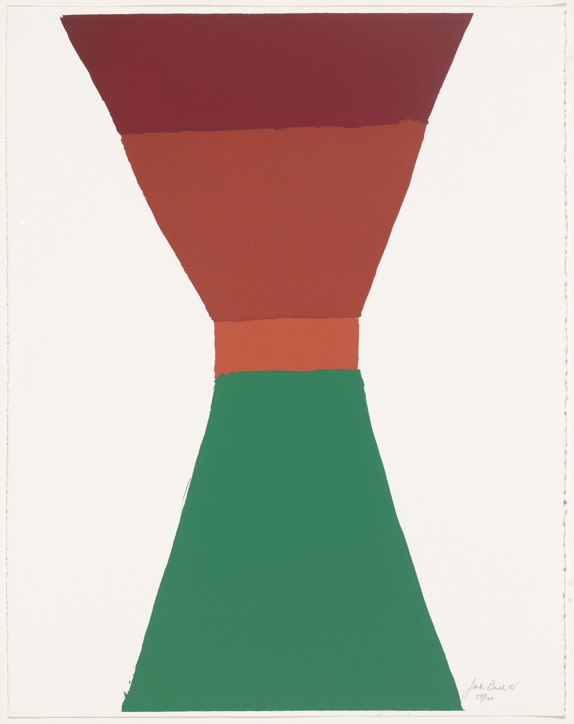Jack Bush, Red, Orange, Green, 1965