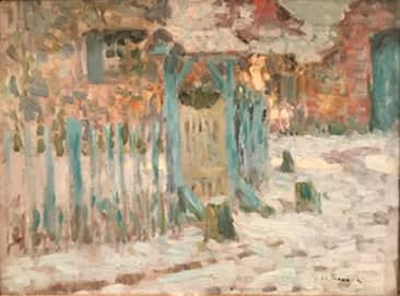 Henri Le Sidaner, Brittany Village in Winter