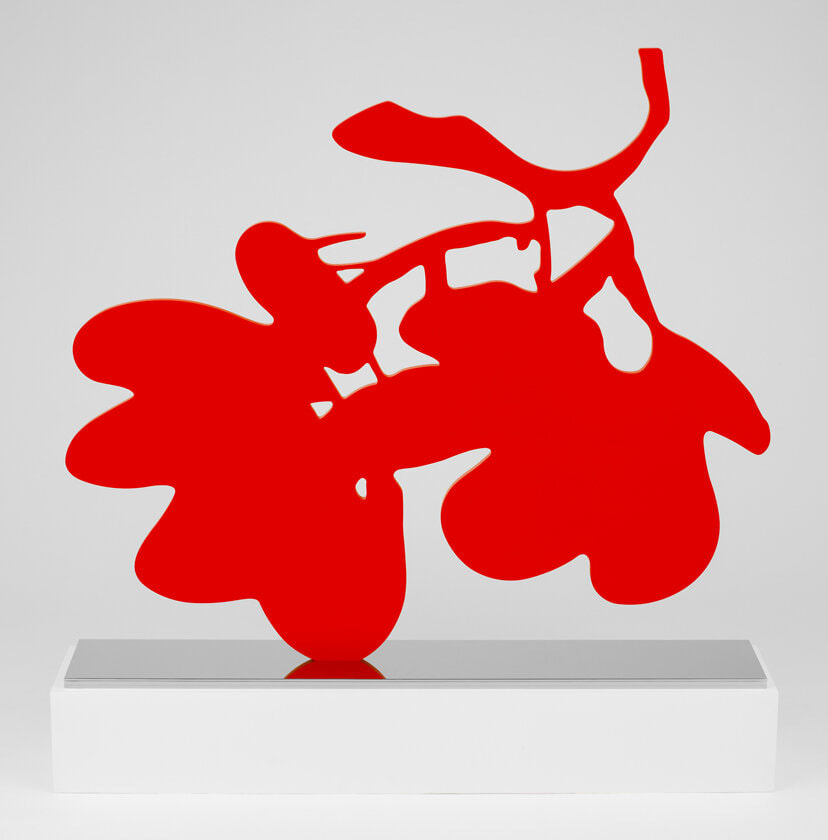 Donald Sultan, Big Red Lantern Flowers, April 16, 2014, 2014