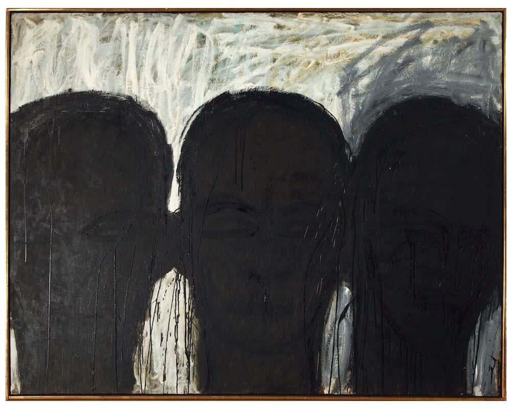 Lester Johnson, Three Men, 1960