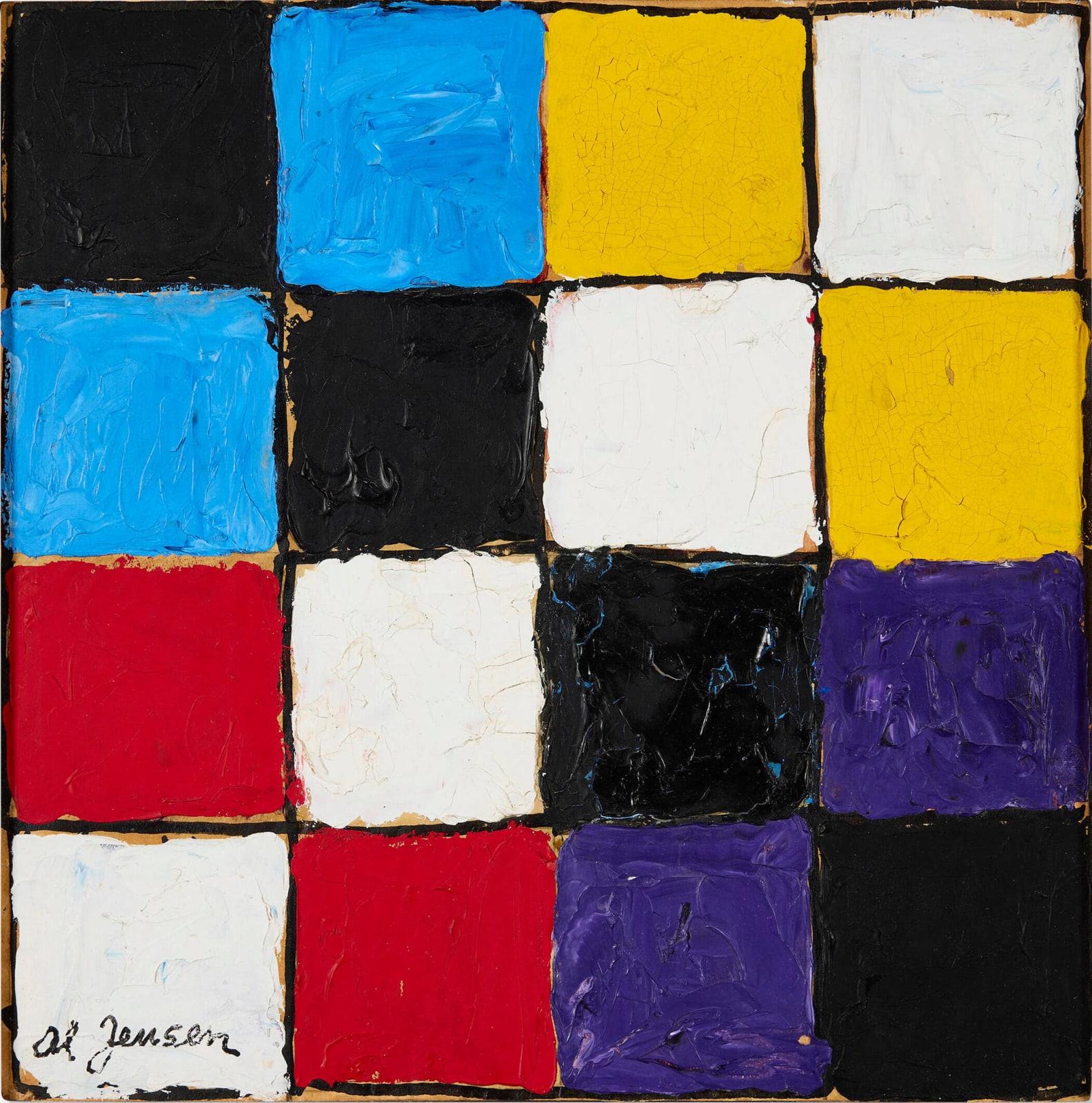 Alfred Jensen, Warp and Woof, 1955