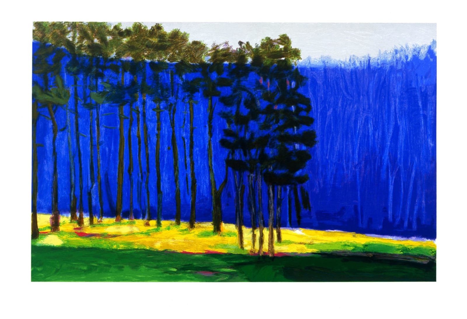 Wolf Kahn, Dark Pines, 2001
