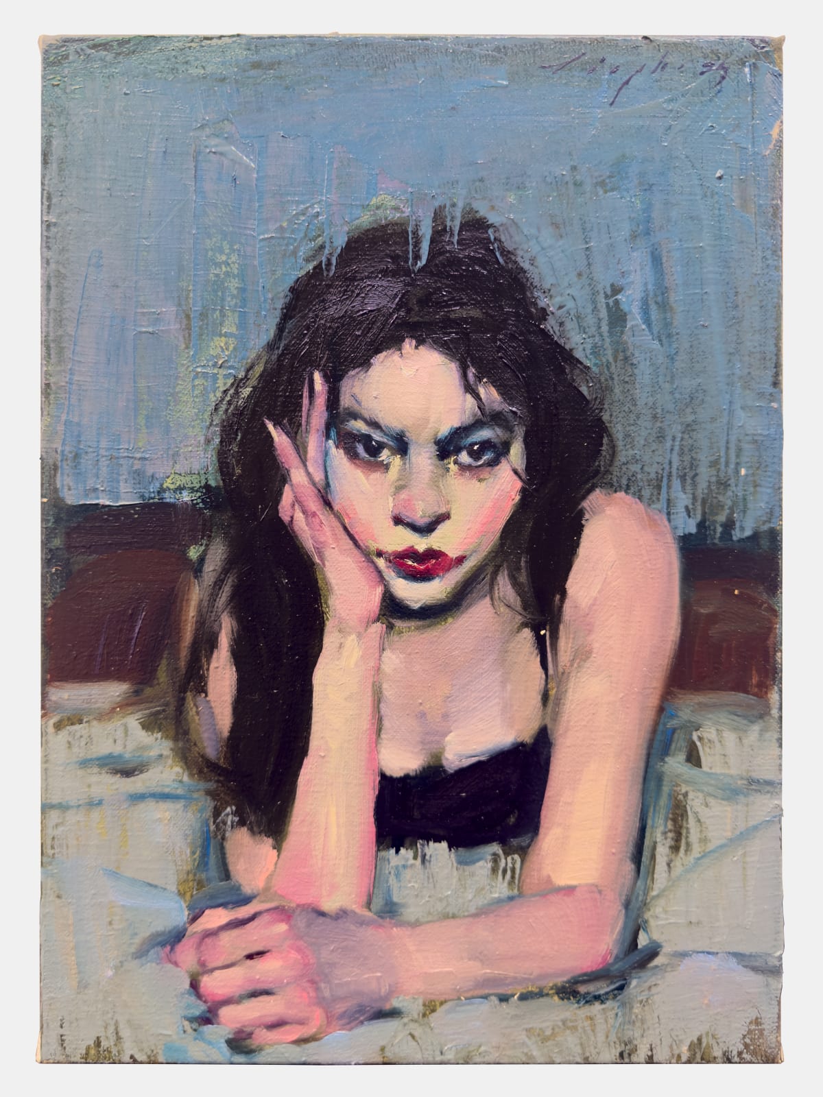 Malcolm Liepke, On Her Bed, 2025