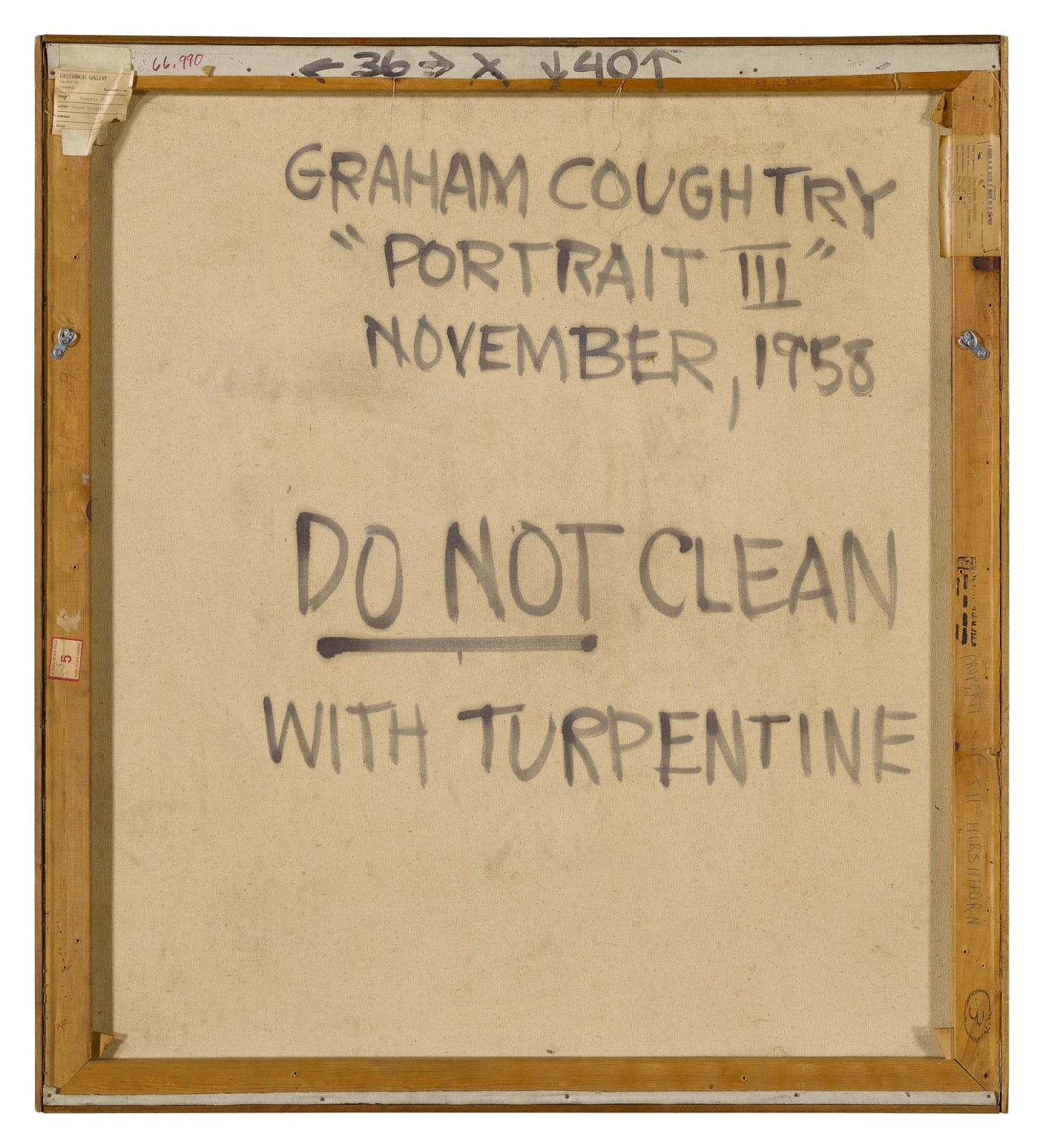 John Graham Coughtry, Portrait No. 3, 1958