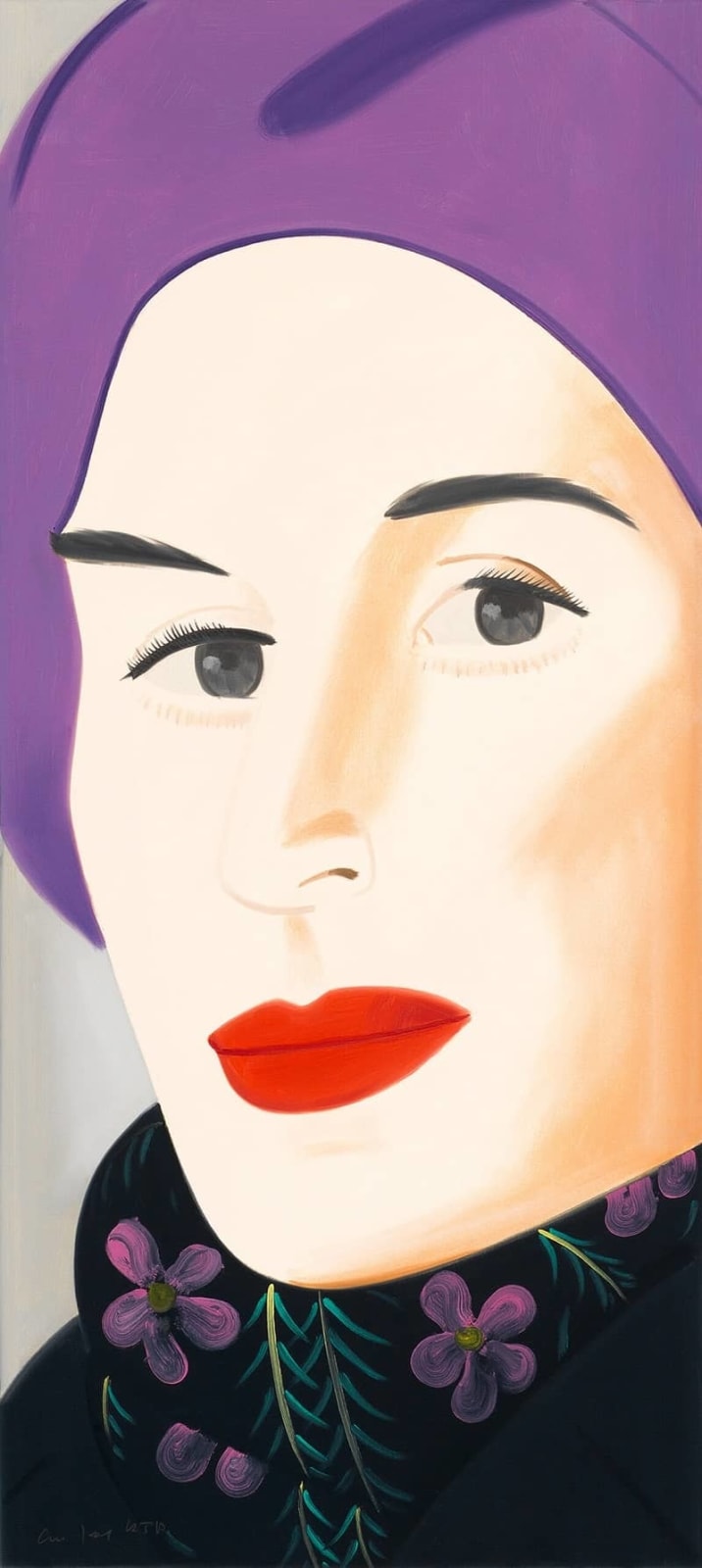 Alex Katz, Purple Hat (Ada), 2017