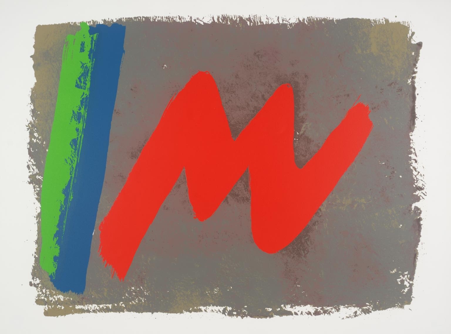 Jack Bush, Red M, 1971