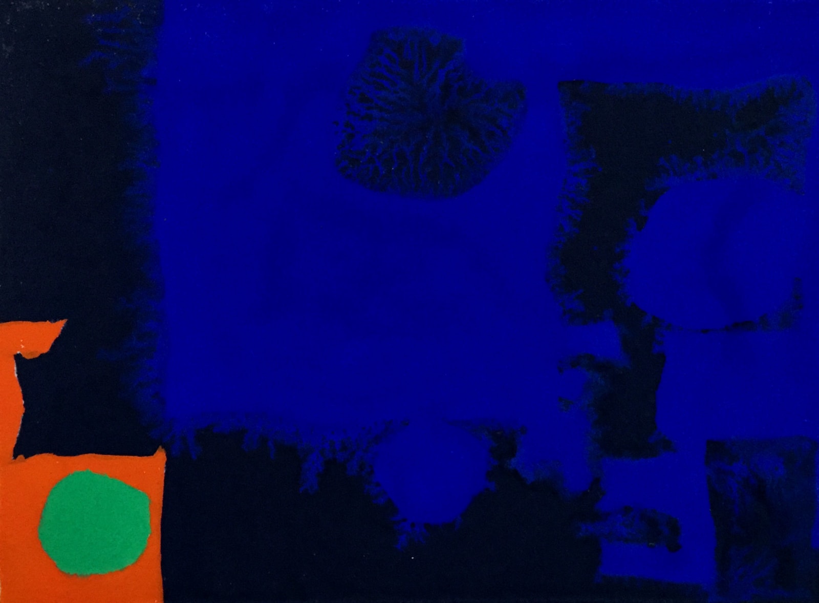 Patrick Heron, Indigo, Ultramarine, Orange and Emerald, 1970