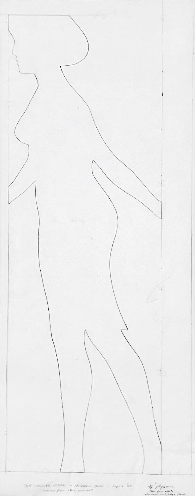 Michael Snow, Study for the Walking Woman in Little Walk, 2005