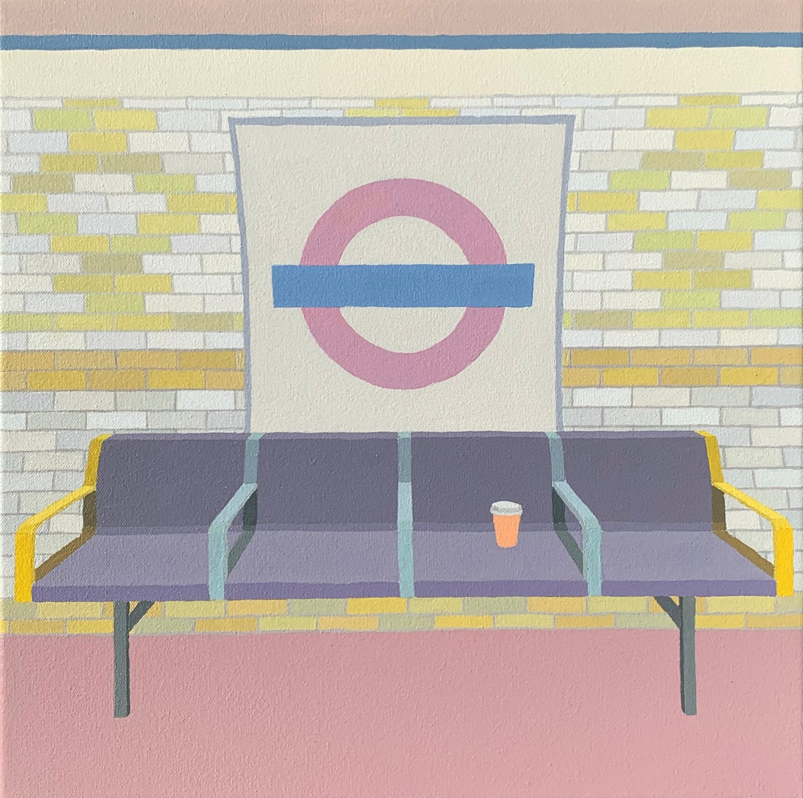 Zsofia Schweger, At a tube stop (Covent Garden, London), 2021