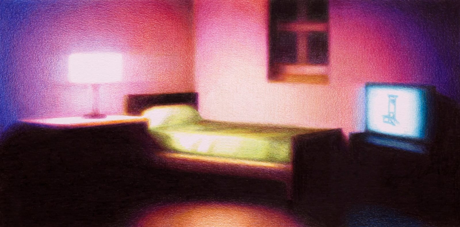 Steffen Kern, Light, Bed, Window and TV, 2022