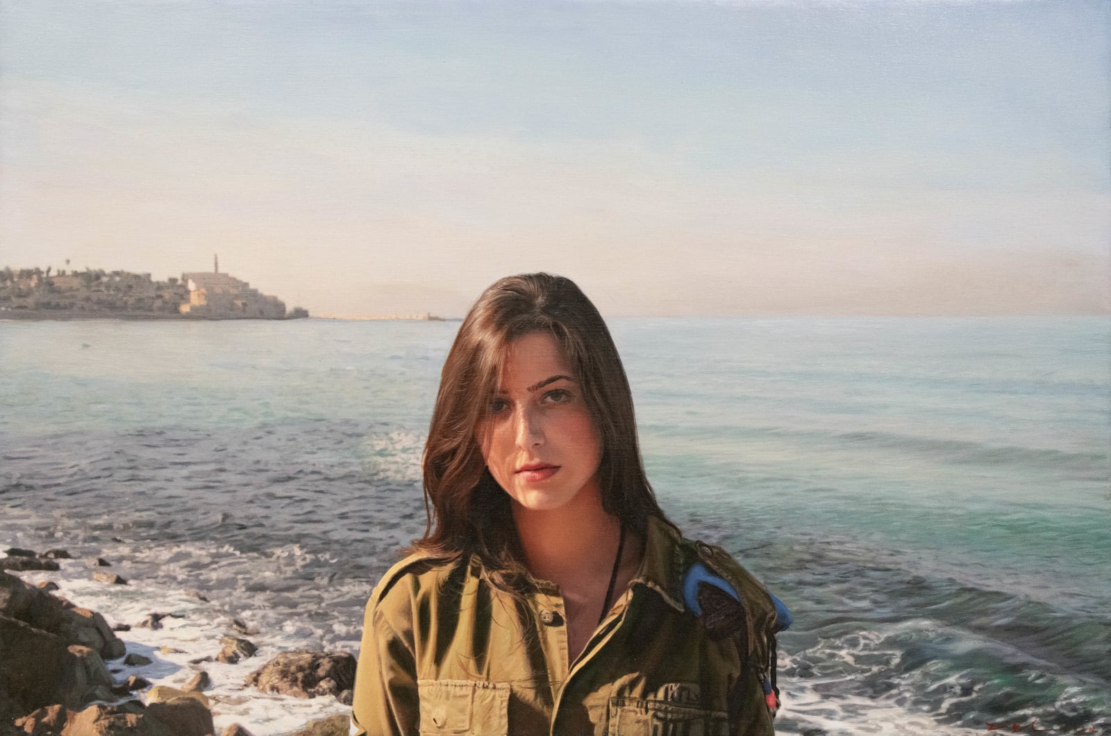Yigal Ozeri, Shely and the sea, 2025
