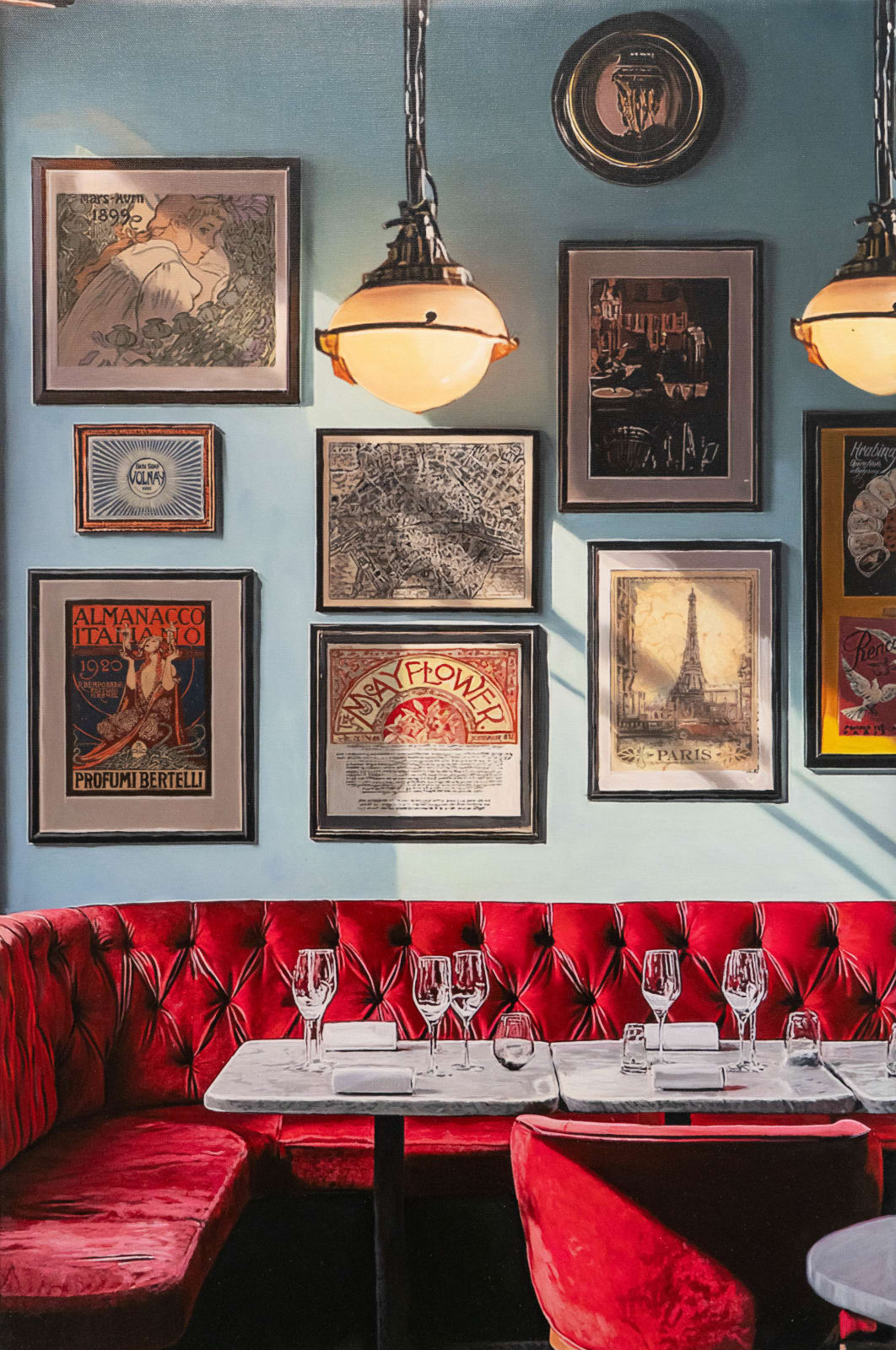 Yigal Ozeri, Crimson Velvet, 2025