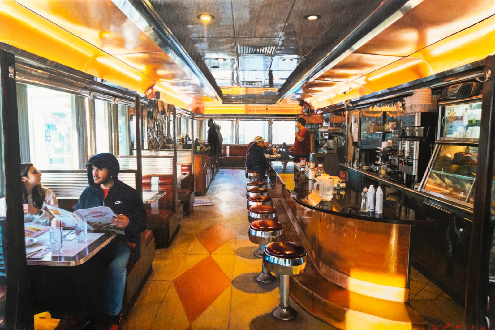 Yigal Ozeri, Yellow Sky; Americana, 2022