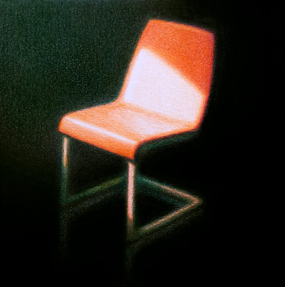 Steffen Kern, Red Steel Tube Chair,, 2024