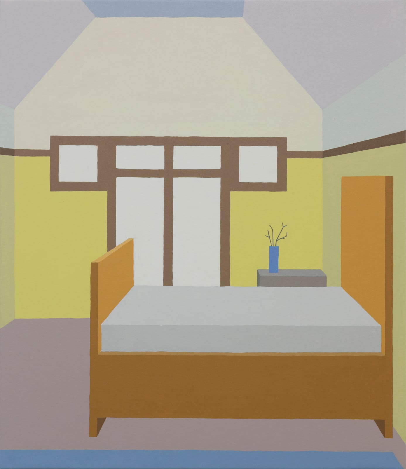 Zsofia Schweger, Bedroom at the Frank Lloyd Wright Home and Studio in Oak Park, Illinois, 2019