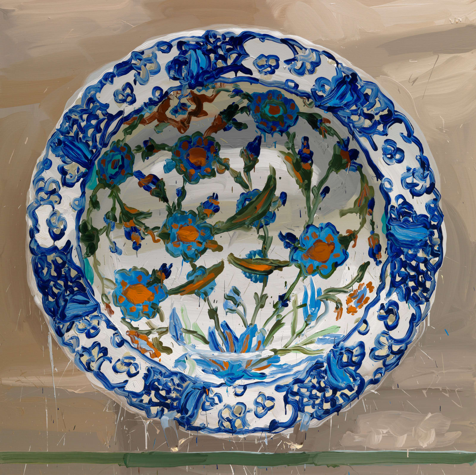 Jan de Vliegher, Iznik, Flower and Saz, 2012