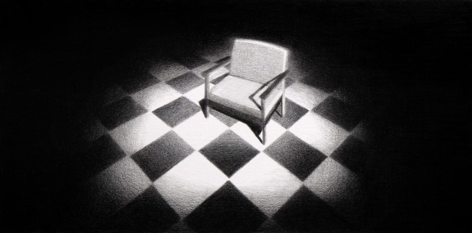 Steffen Kern, Chair, Checkerboard Floor, 2024