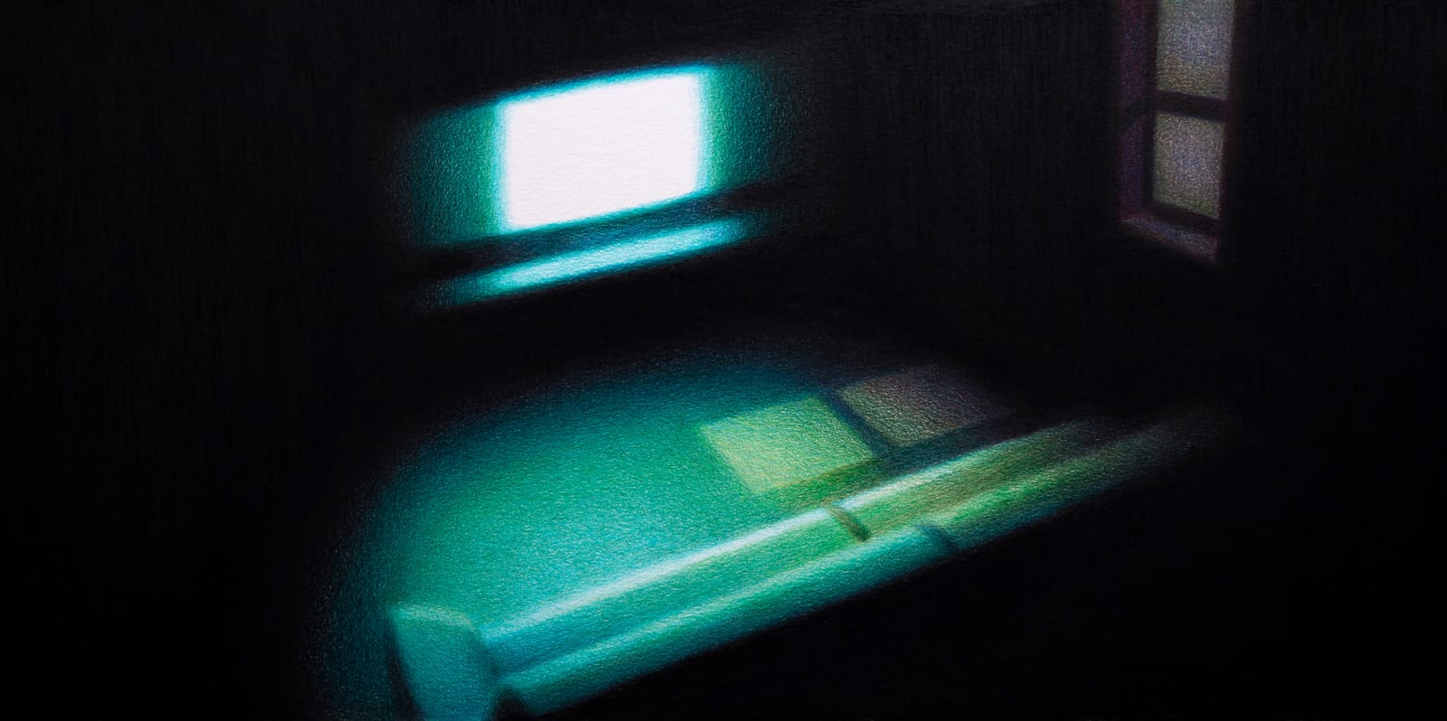Steffen Kern, TV, Sofa and Window, 2025