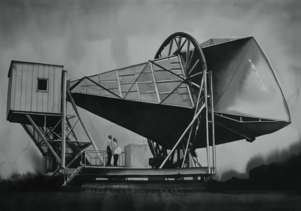 Radenko Milak, The horn reflector antenna at bell telephone laboratories in Holmdel, New Jersey was built in 1959 for pioneering work in communication satellites for the Nasa Echo I, 2019