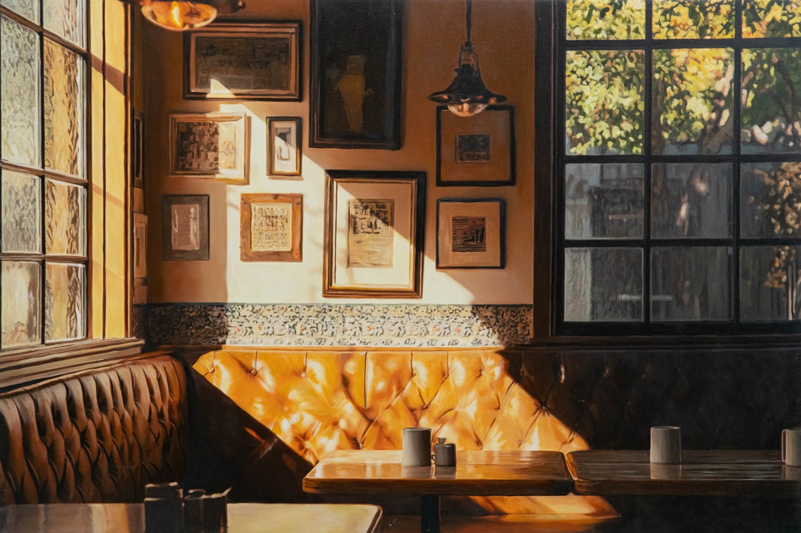 Yigal Ozeri, Sunbathed Booth, 2025