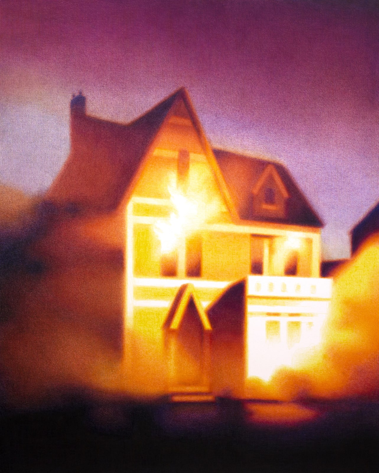 Steffen Kern, Burning House, 2022