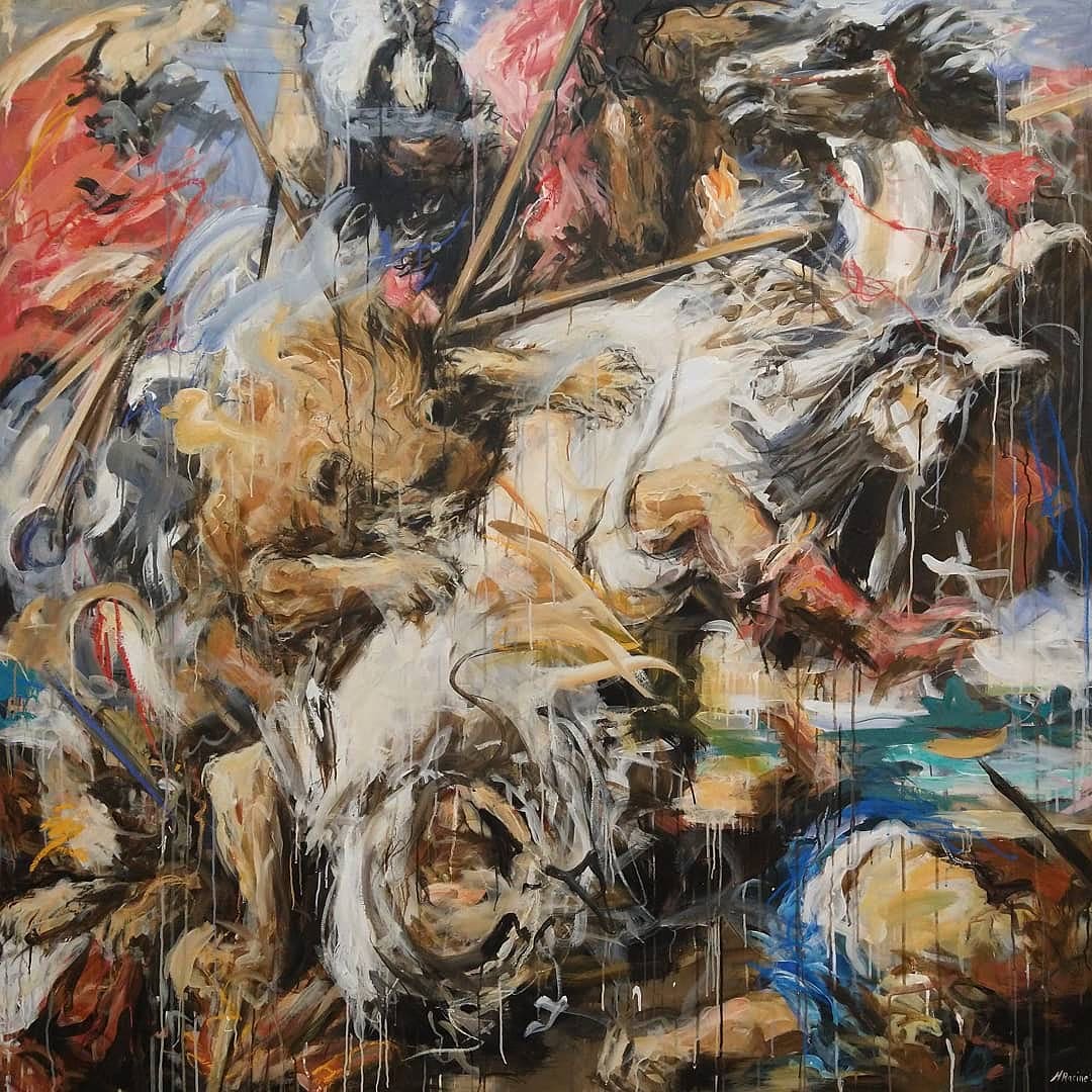 Mandy Racine, The Lion Hunt, 2021