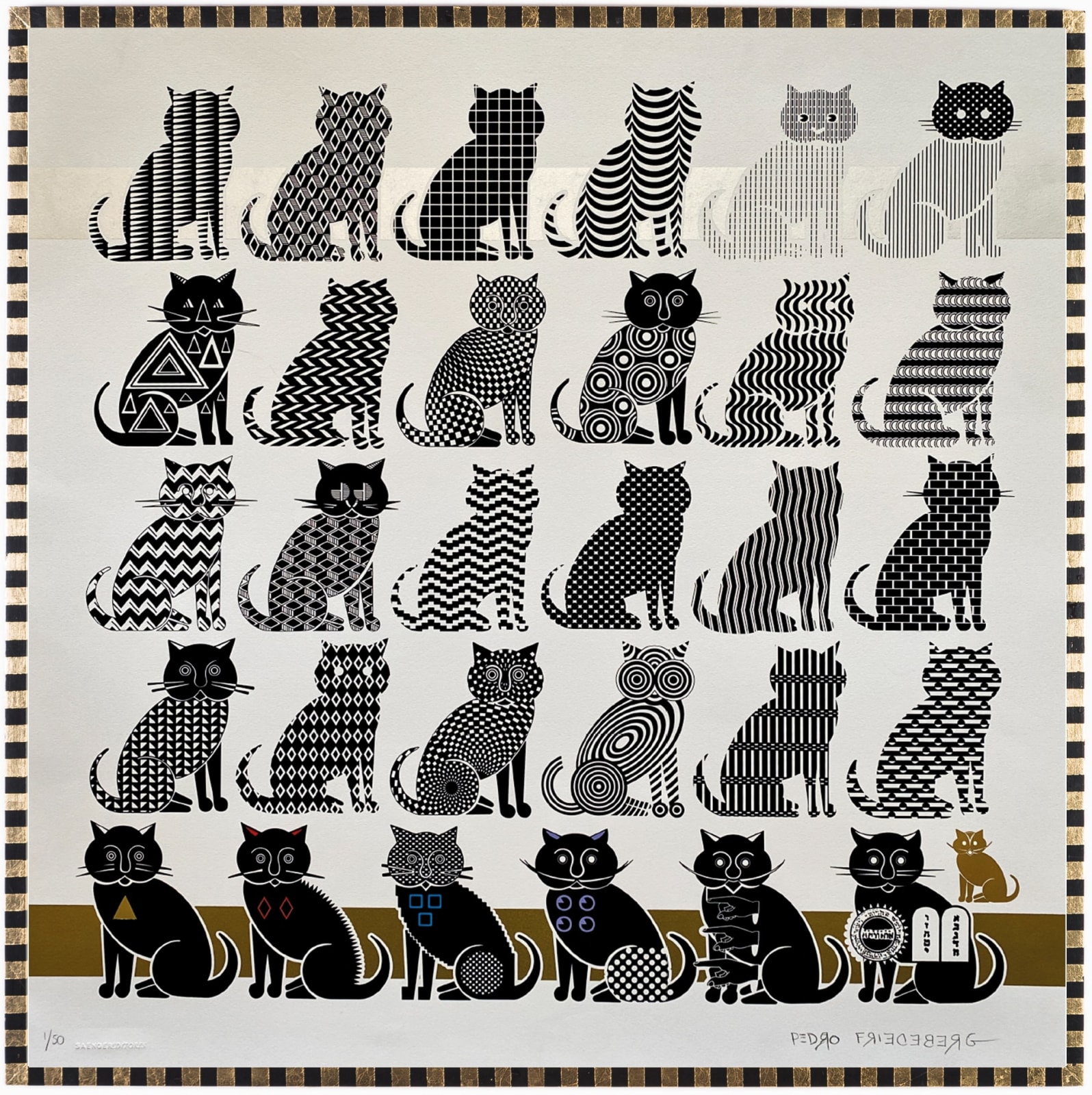 Pedro Friedeberg, Gatos, 2020