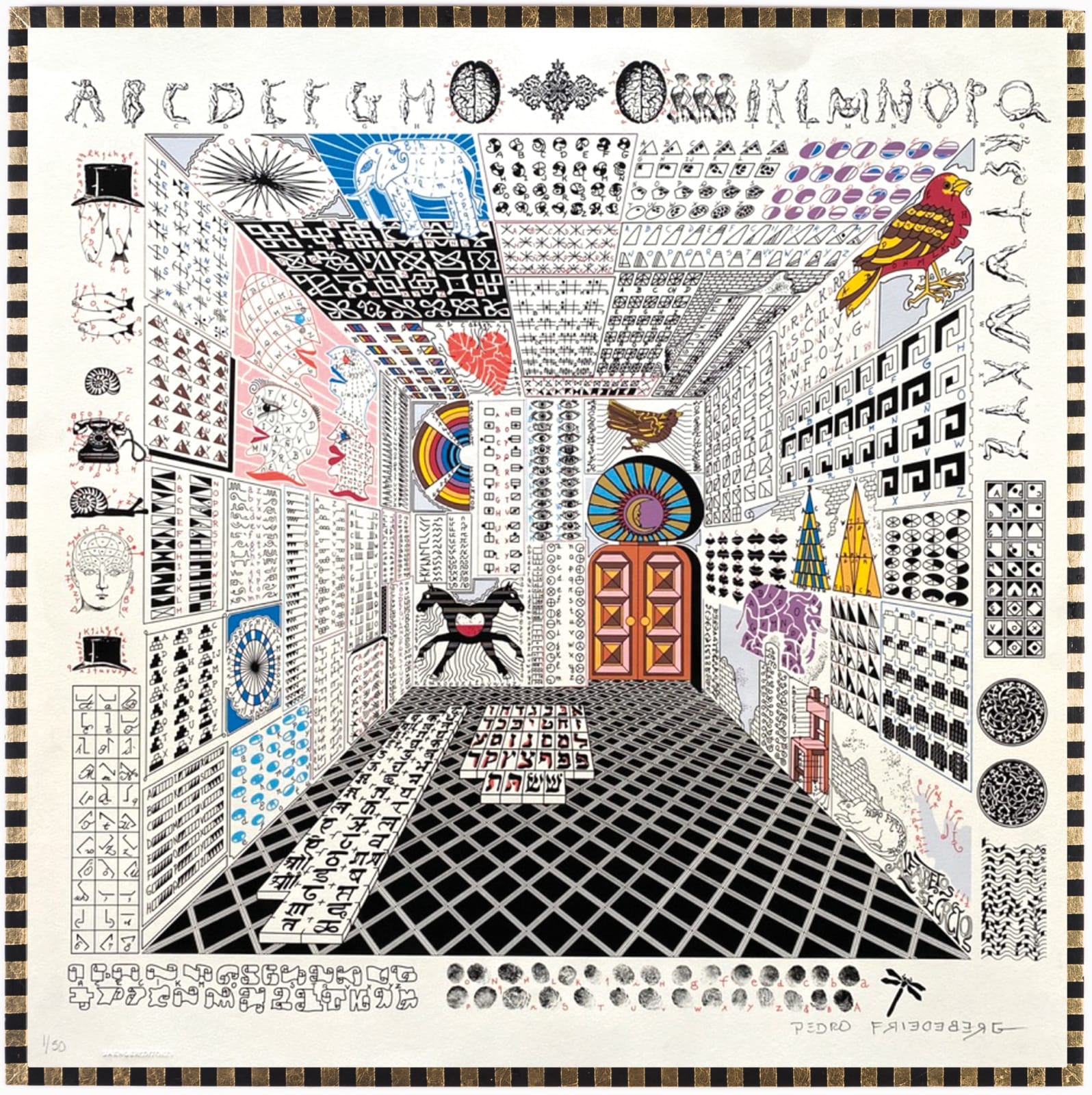 Pedro Friedeberg, Alfabetos Secretos 2nd edition (1st: 1980), 2021