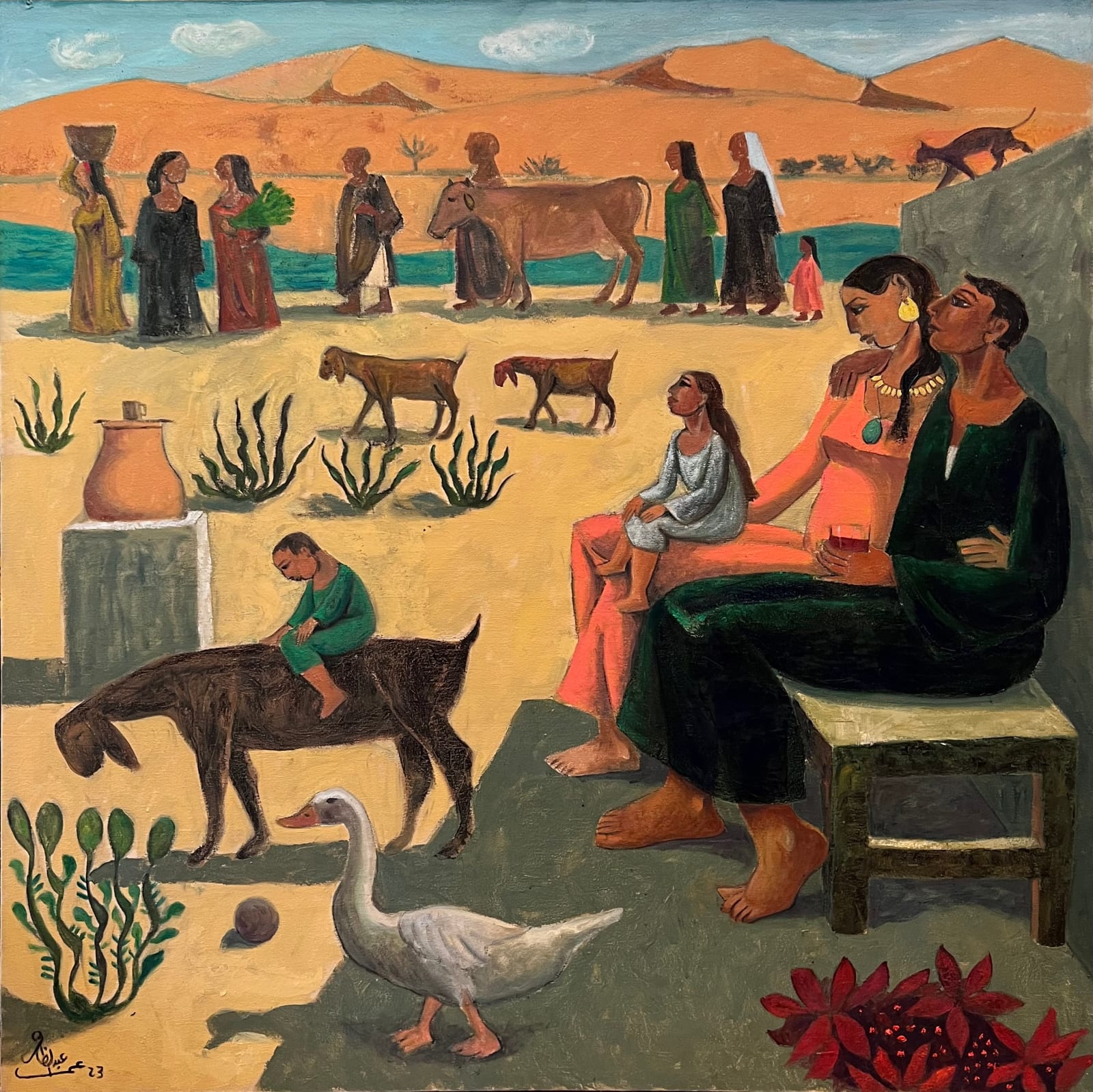 Omar Abdel Zaher, Rural Engagement II, 2022