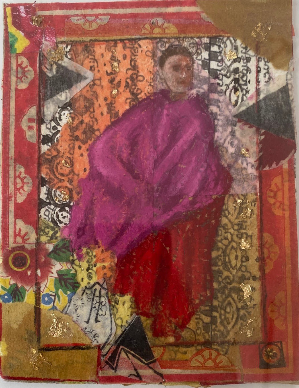 Katherine Bakhoum, Série Collage en Mauve, 2025