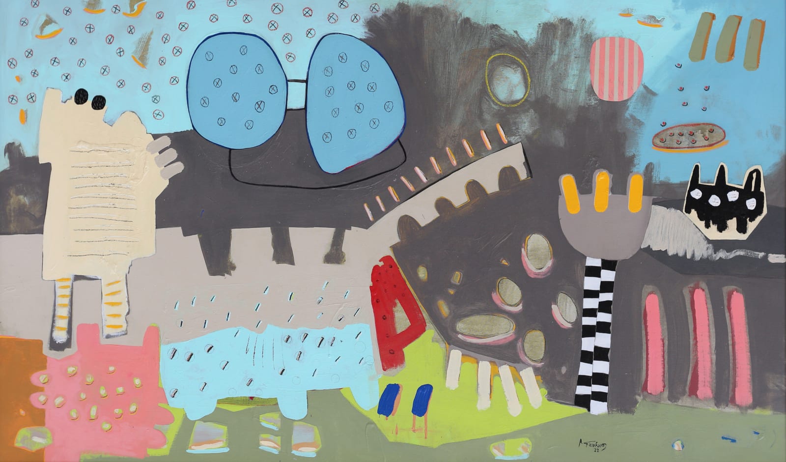 Ahmed Gaafary, Pastel, 2022